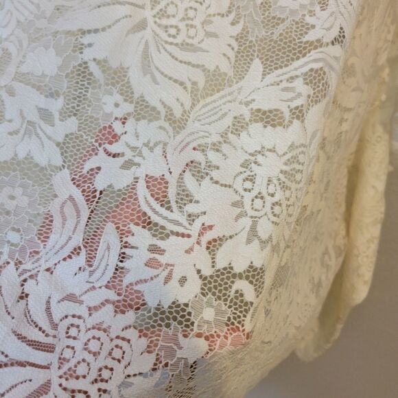 Pinkblush lace oversized blouse/cover Up One Size Fits Most   - Picture 4 of 8